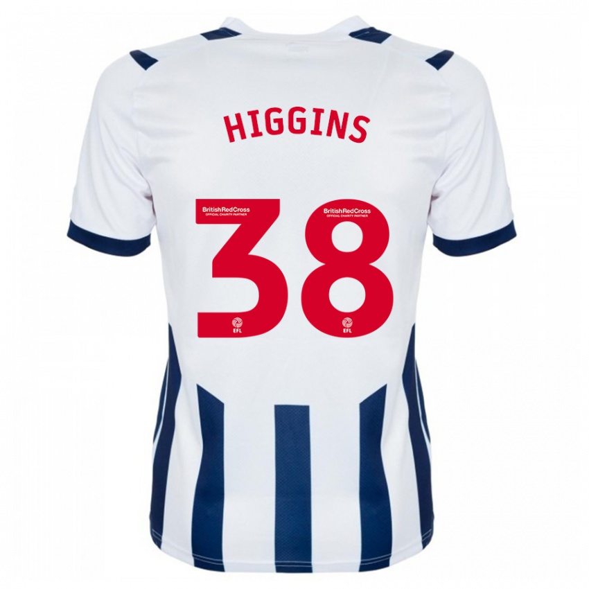 Hombre Camiseta Akeel Higgins #38 Blanco 1ª Equipación 2023/24 La Camisa Chile