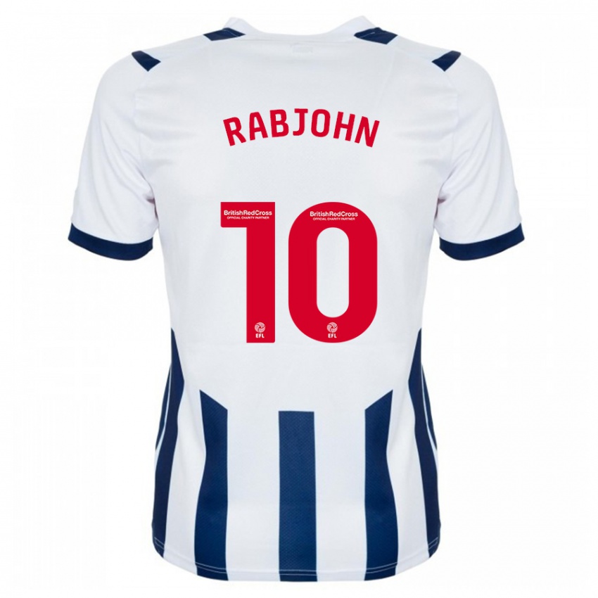 Hombre Camiseta Olivia Rabjohn #10 Blanco 1ª Equipación 2023/24 La Camisa Chile