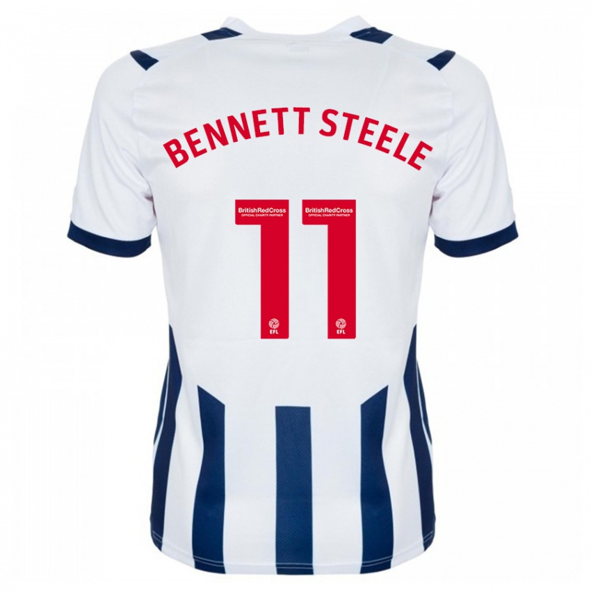 Hombre Camiseta Lizzie Bennett-Steele #11 Blanco 1ª Equipación 2023/24 La Camisa Chile