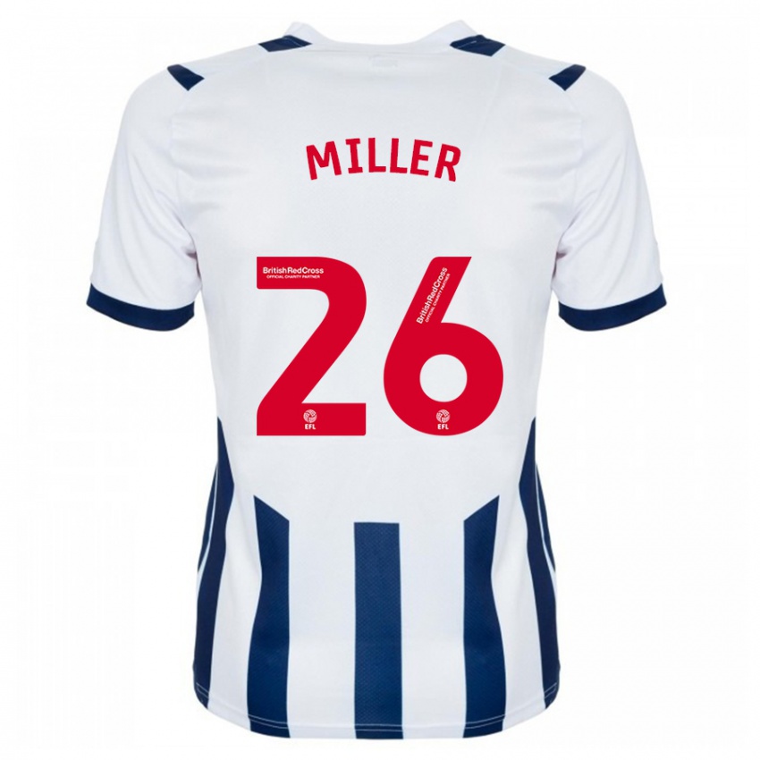 Hombre Camiseta Nna Miller #26 Blanco 1ª Equipación 2023/24 La Camisa Chile