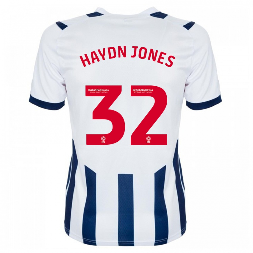 Hombre Camiseta Mackenzie Haydn Jones #32 Blanco 1ª Equipación 2023/24 La Camisa Chile