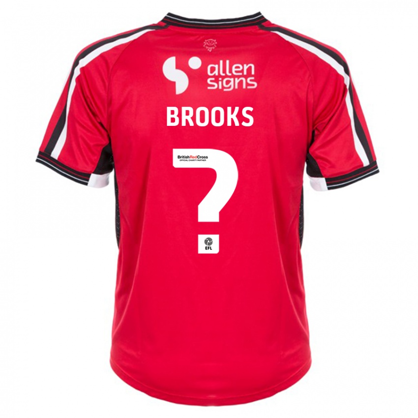 Hombre Camiseta Billy Brooks #0 Rojo 1ª Equipación 2023/24 La Camisa Chile