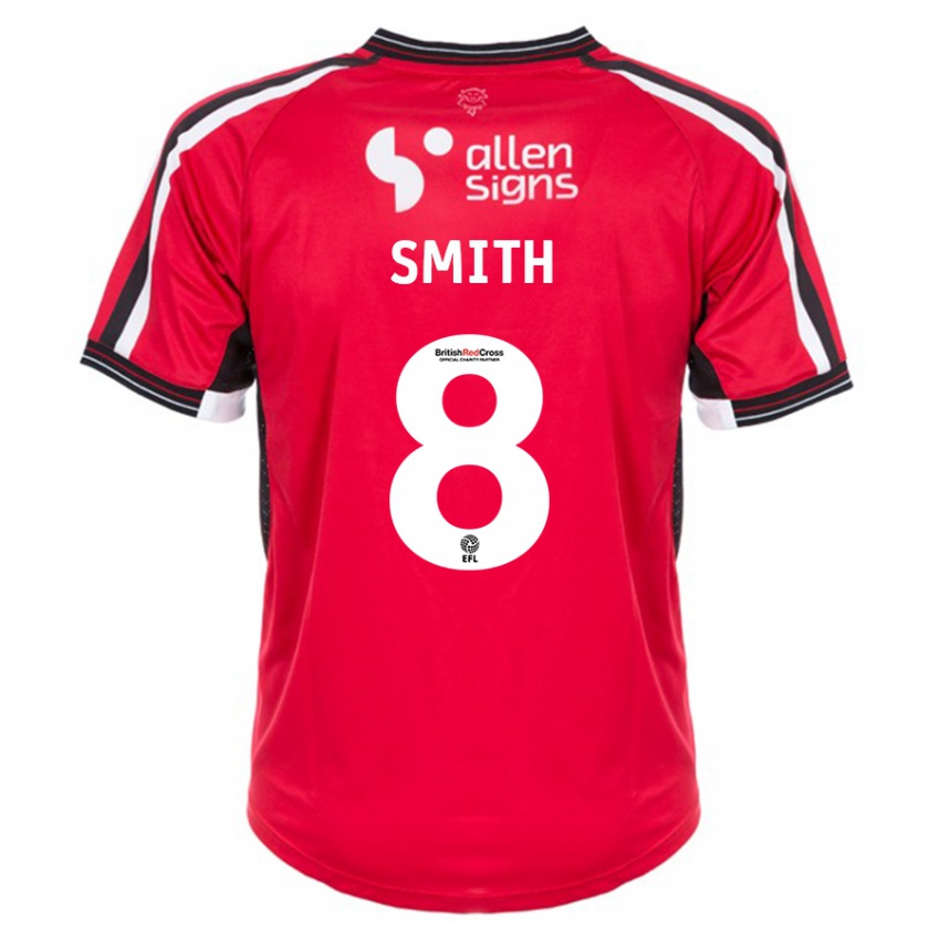 Hombre Camiseta Alistair Smith #8 Rojo 1ª Equipación 2023/24 La Camisa Chile