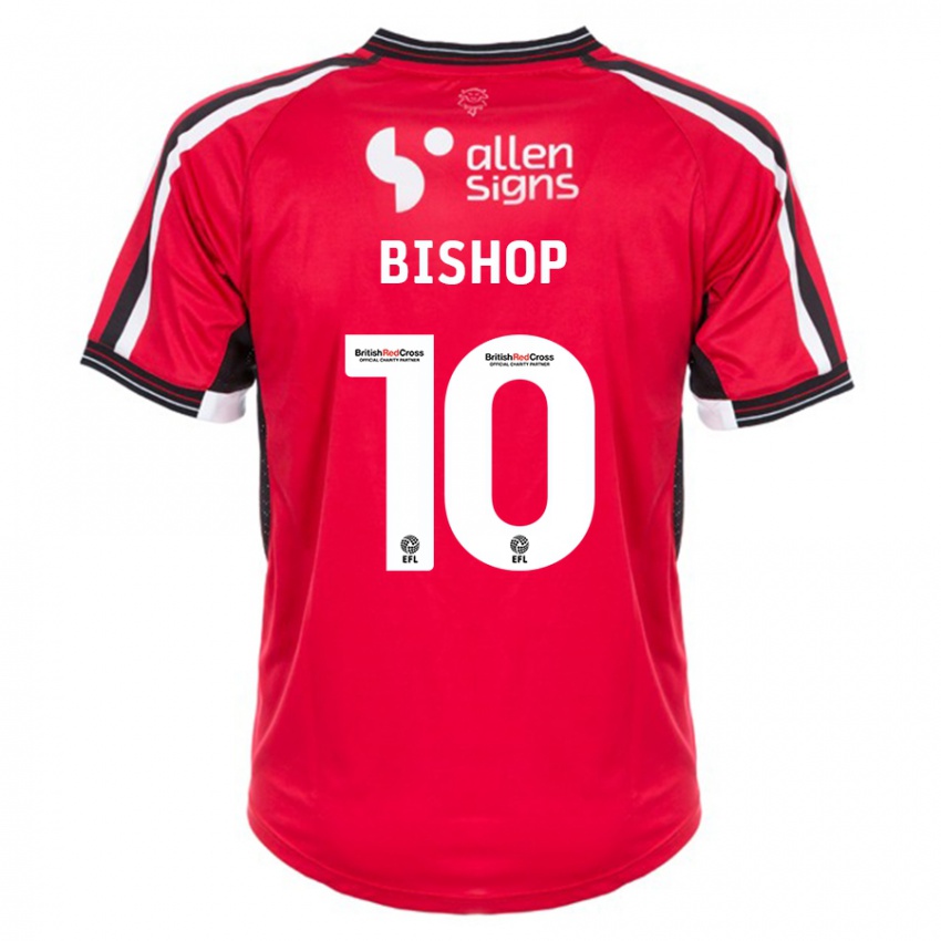 Hombre Camiseta Teddy Bishop #10 Rojo 1ª Equipación 2023/24 La Camisa Chile