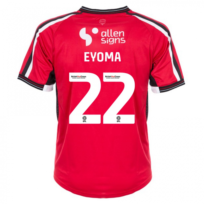 Hombre Camiseta Timothy Eyoma #22 Rojo 1ª Equipación 2023/24 La Camisa Chile