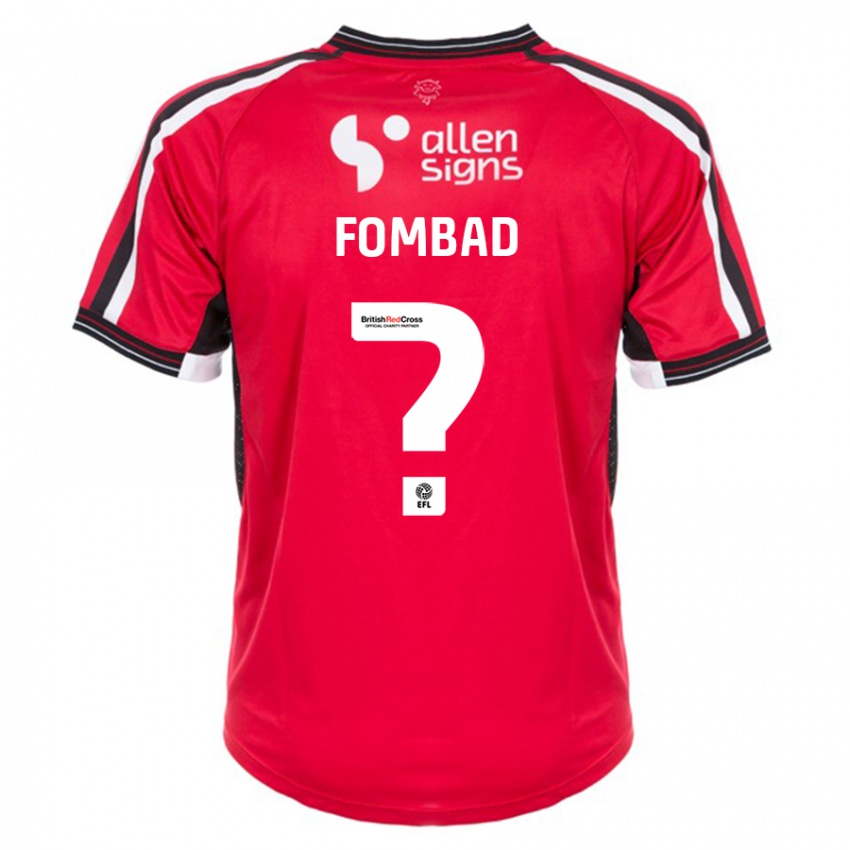 Hombre Camiseta Kelly Fombad #0 Rojo 1ª Equipación 2023/24 La Camisa Chile