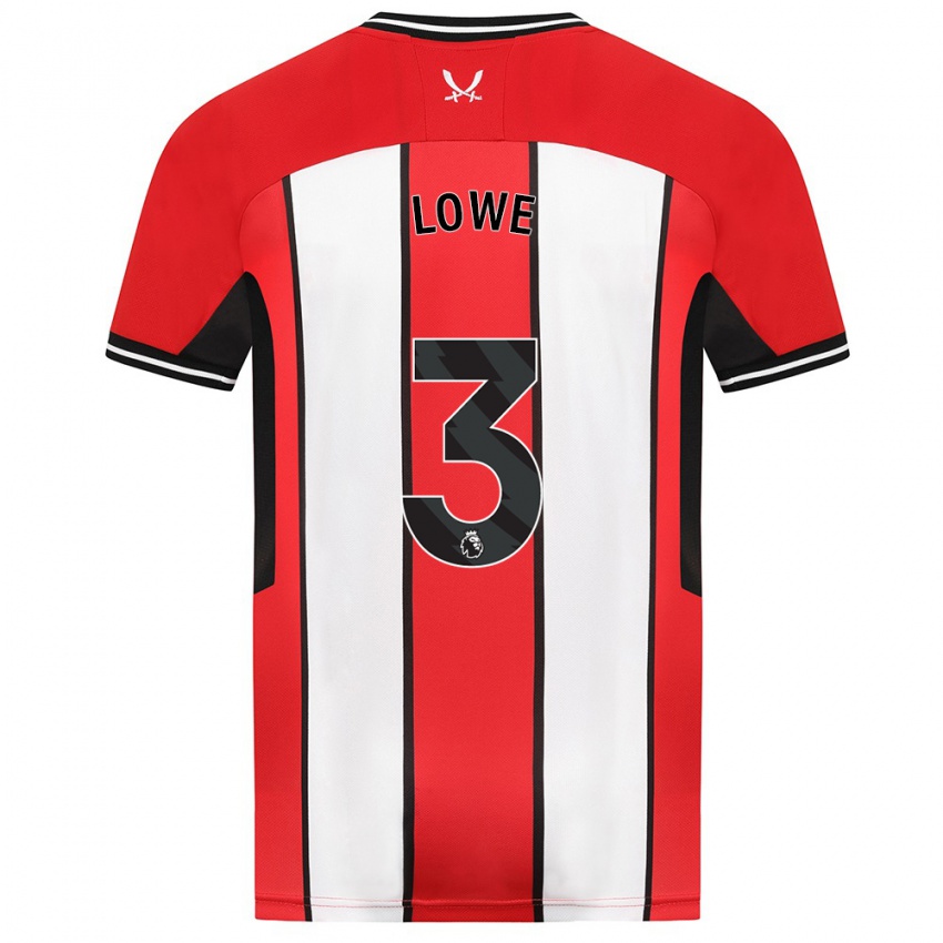 Hombre Camiseta Max Lowe #3 Rojo 1ª Equipación 2023/24 La Camisa Chile