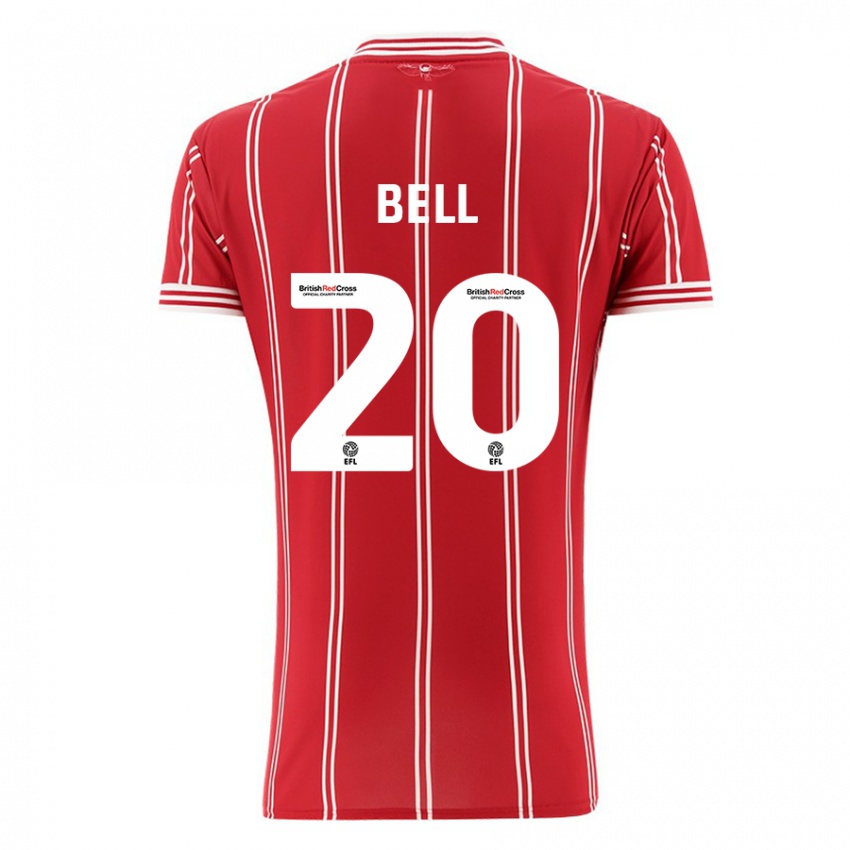 Hombre Camiseta Sam Bell #20 Rojo 1ª Equipación 2023/24 La Camisa Chile