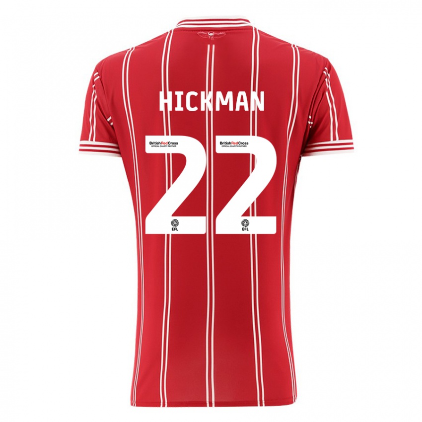 Hombre Camiseta Taylor Gardner-Hickman #22 Rojo 1ª Equipación 2023/24 La Camisa Chile