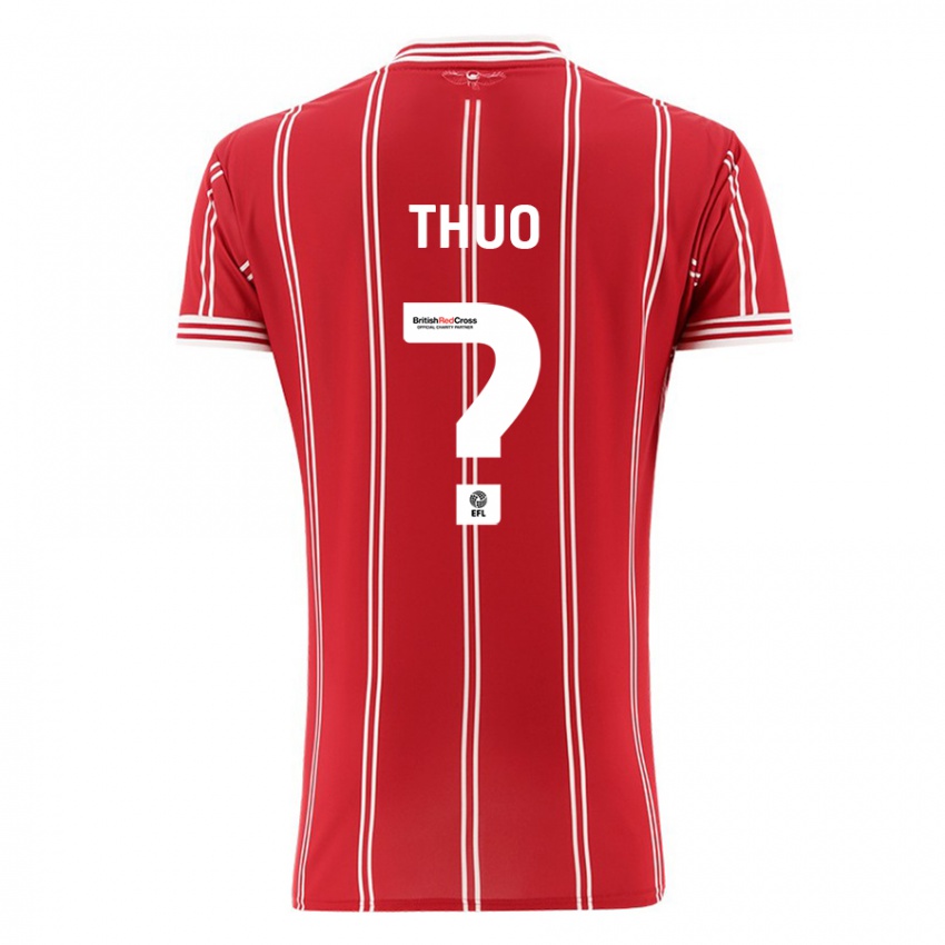 Hombre Camiseta Mark Thuo #0 Rojo 1ª Equipación 2023/24 La Camisa Chile