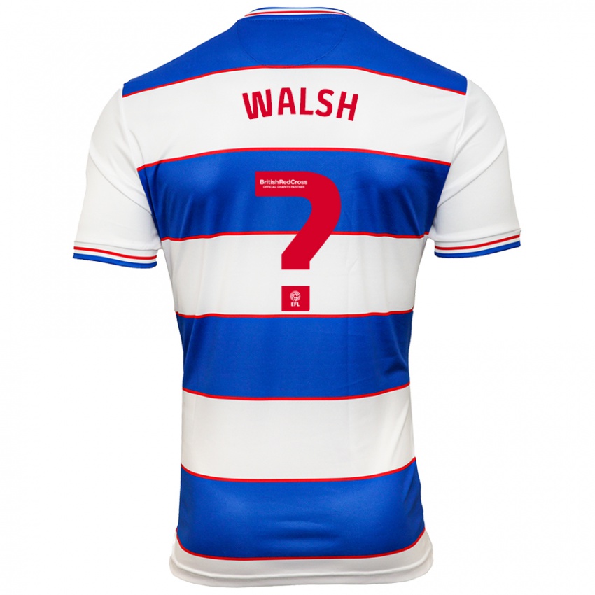 Hombre Camiseta Joe Walsh #0 Blanco Azul 1ª Equipación 2023/24 La Camisa Chile