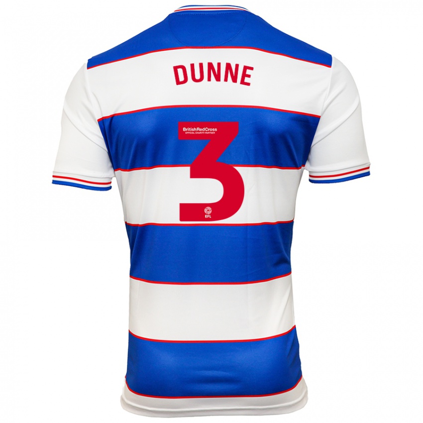 Hombre Camiseta Jimmy Dunne #3 Blanco Azul 1ª Equipación 2023/24 La Camisa Chile