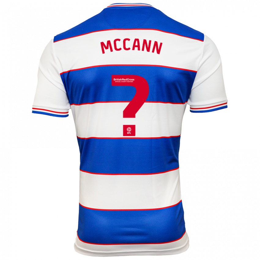 Hombre Camiseta Noah Mccann #0 Blanco Azul 1ª Equipación 2023/24 La Camisa Chile