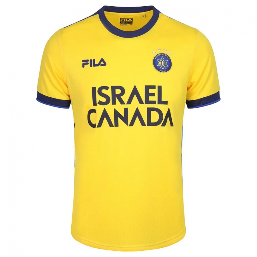 Hombre Camiseta Ido Shahar #26 Amarillo 1ª Equipación 2023/24 La Camisa Chile