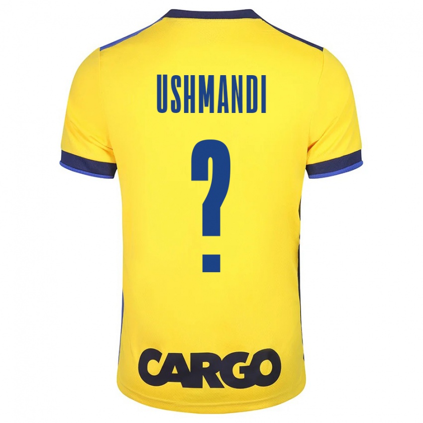 Hombre Camiseta Anar Ushmandi #0 Amarillo 1ª Equipación 2023/24 La Camisa Chile