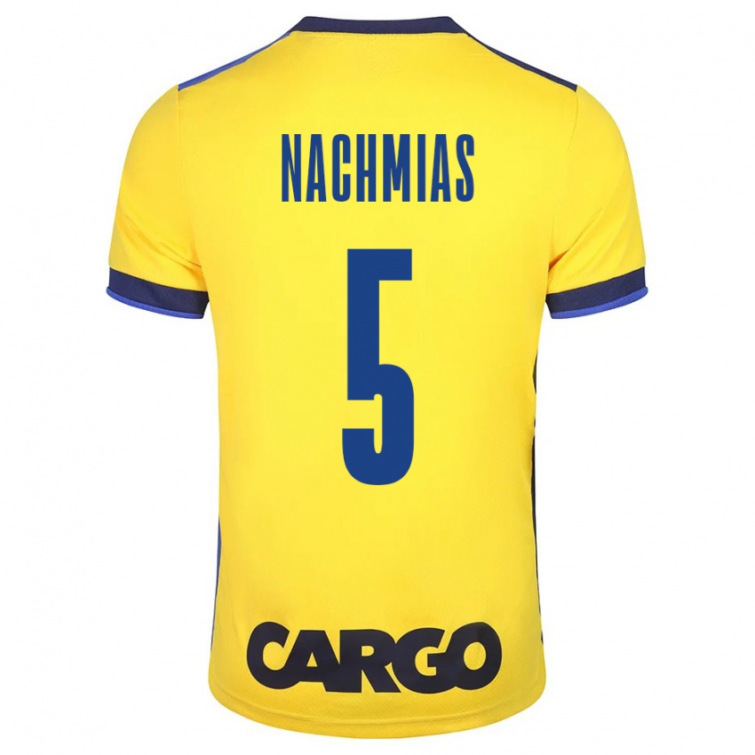 Hombre Camiseta Idan Nachmias #5 Amarillo 1ª Equipación 2023/24 La Camisa Chile