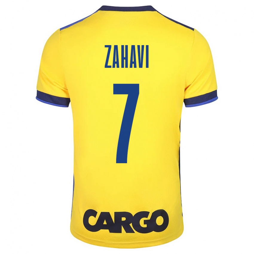 Hombre Camiseta Eran Zahavi #7 Amarillo 1ª Equipación 2023/24 La Camisa Chile