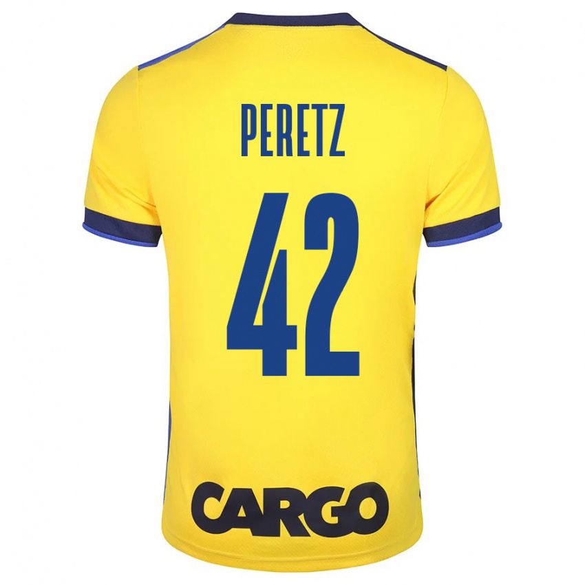 Hombre Camiseta Dor Peretz #42 Amarillo 1ª Equipación 2023/24 La Camisa Chile