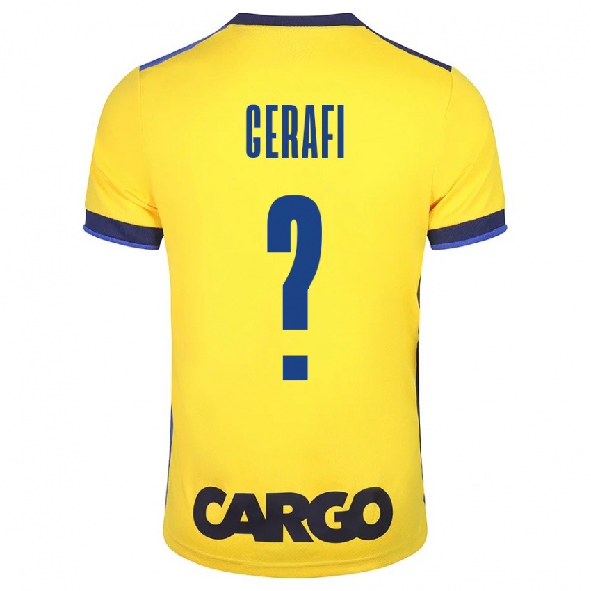 Hombre Camiseta Omri Gerafi #0 Amarillo 1ª Equipación 2023/24 La Camisa Chile