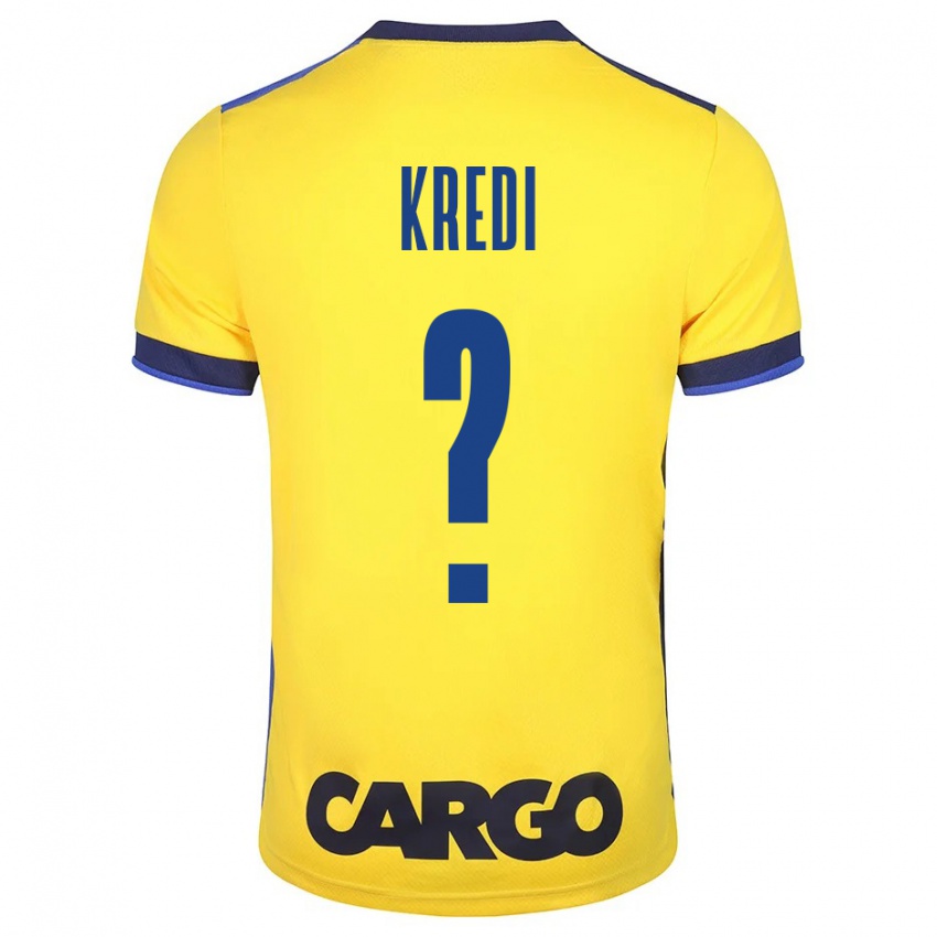 Hombre Camiseta Amit Kredi #0 Amarillo 1ª Equipación 2023/24 La Camisa Chile