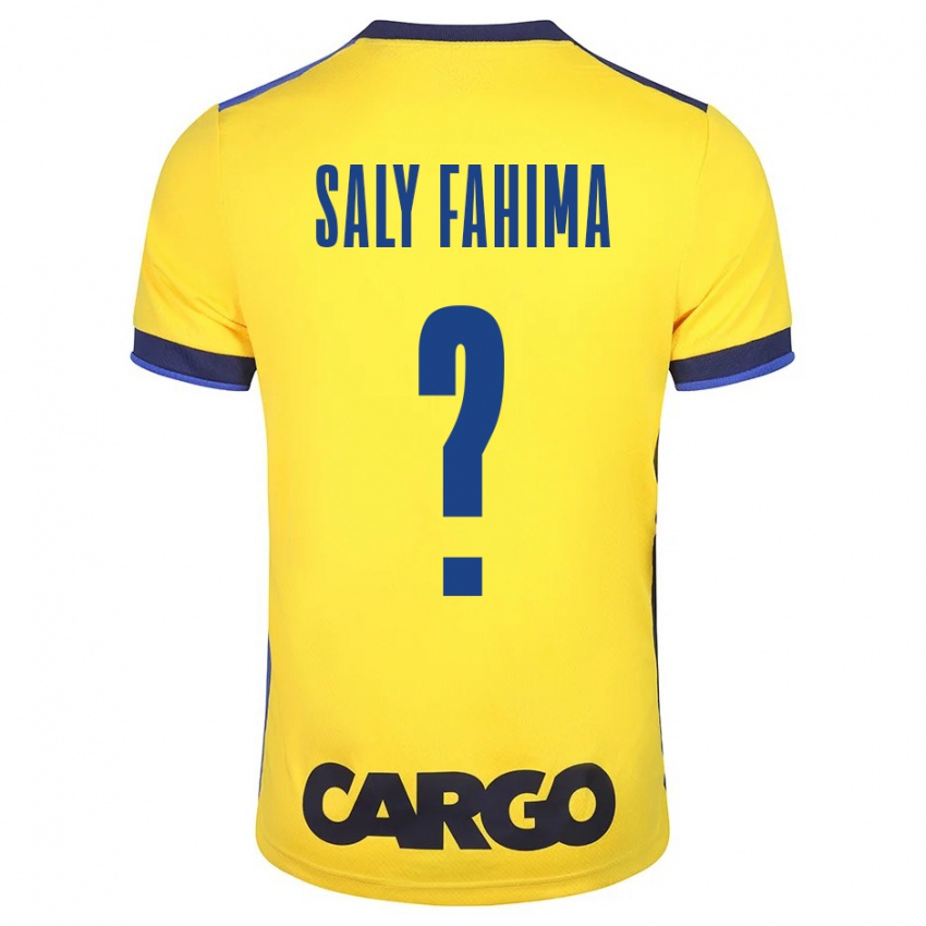 Hombre Camiseta Israel Saly Fahima #0 Amarillo 1ª Equipación 2023/24 La Camisa Chile