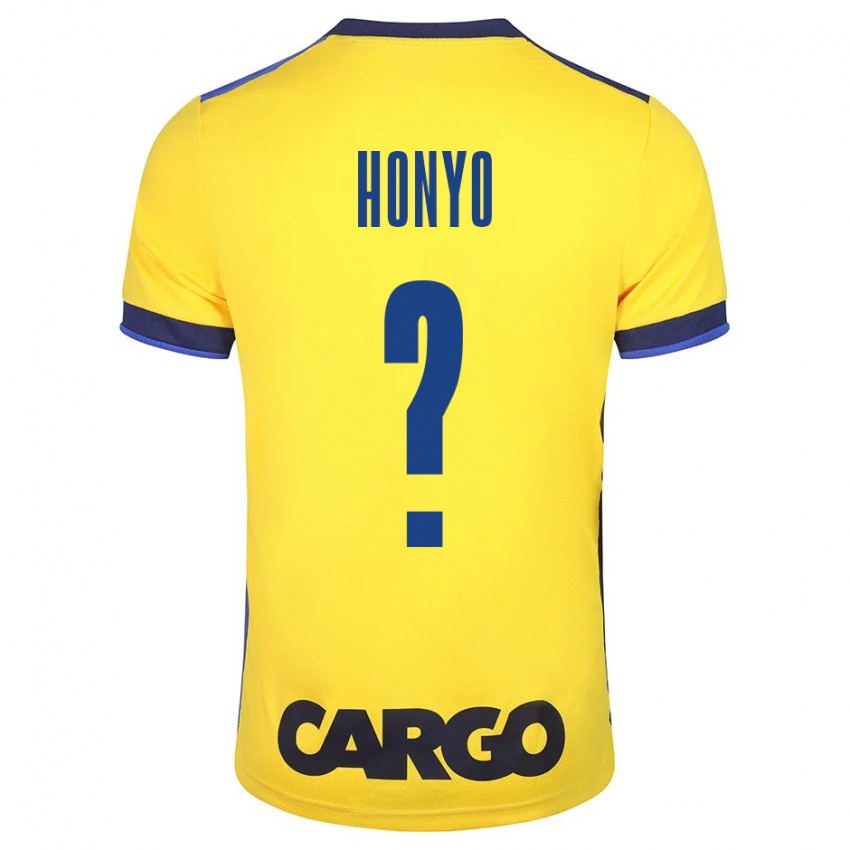 Hombre Camiseta Yoav Honyo #0 Amarillo 1ª Equipación 2023/24 La Camisa Chile