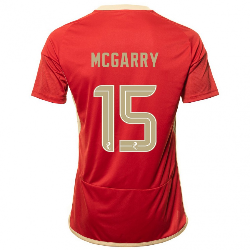 Hombre Camiseta James Mcgarry #15 Rojo 1ª Equipación 2023/24 La Camisa Chile