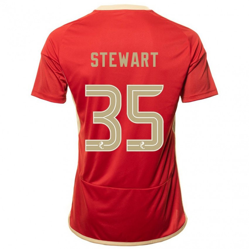 Hombre Camiseta Alfie Stewart #35 Rojo 1ª Equipación 2023/24 La Camisa Chile