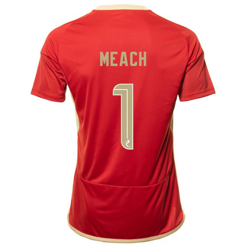 Hombre Camiseta Aaliyah-Jay Meach #1 Rojo 1ª Equipación 2023/24 La Camisa Chile