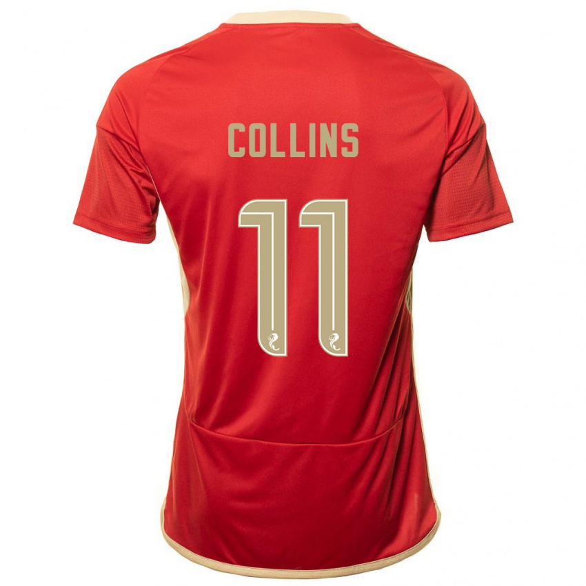 Hombre Camiseta Bailley Collins #11 Rojo 1ª Equipación 2023/24 La Camisa Chile