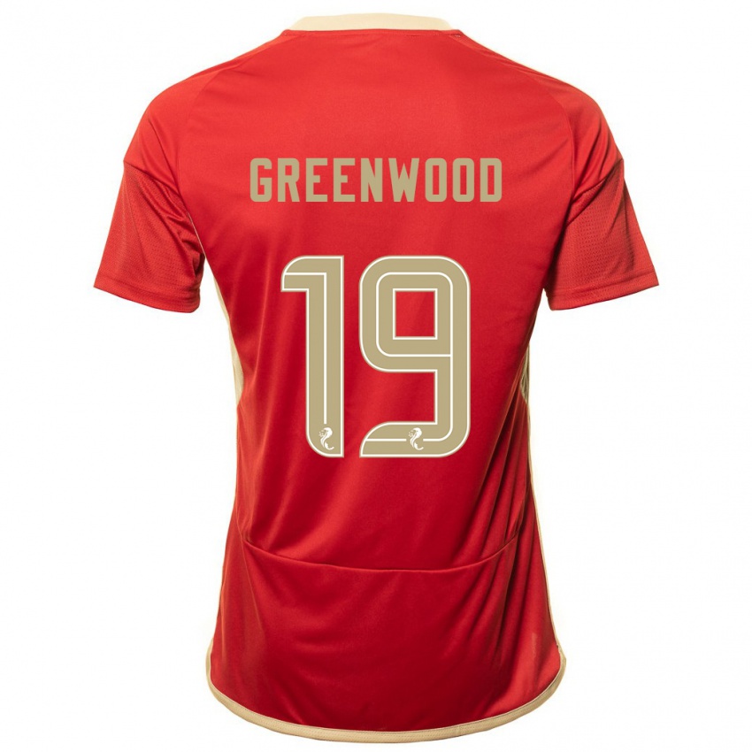 Hombre Camiseta Brodie Greenwood #19 Rojo 1ª Equipación 2023/24 La Camisa Chile