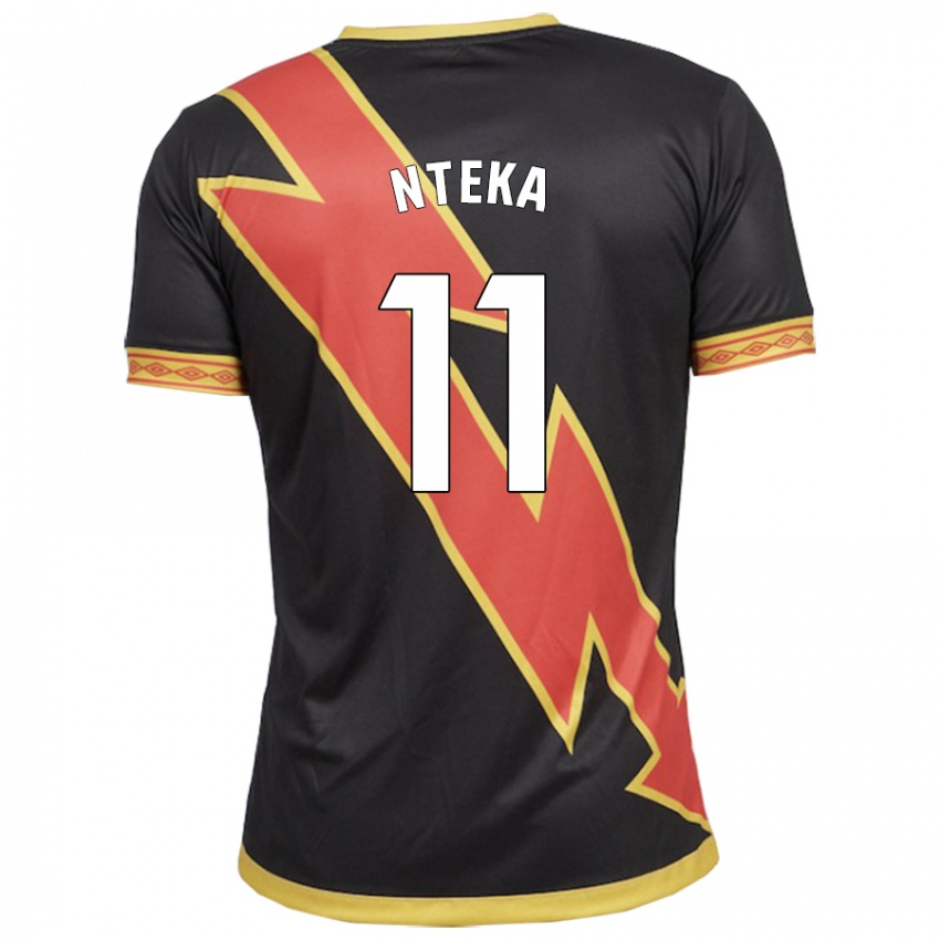 Hombre Camiseta Randy Nteka #11 Negro 2ª Equipación 2023/24 La Camisa Chile