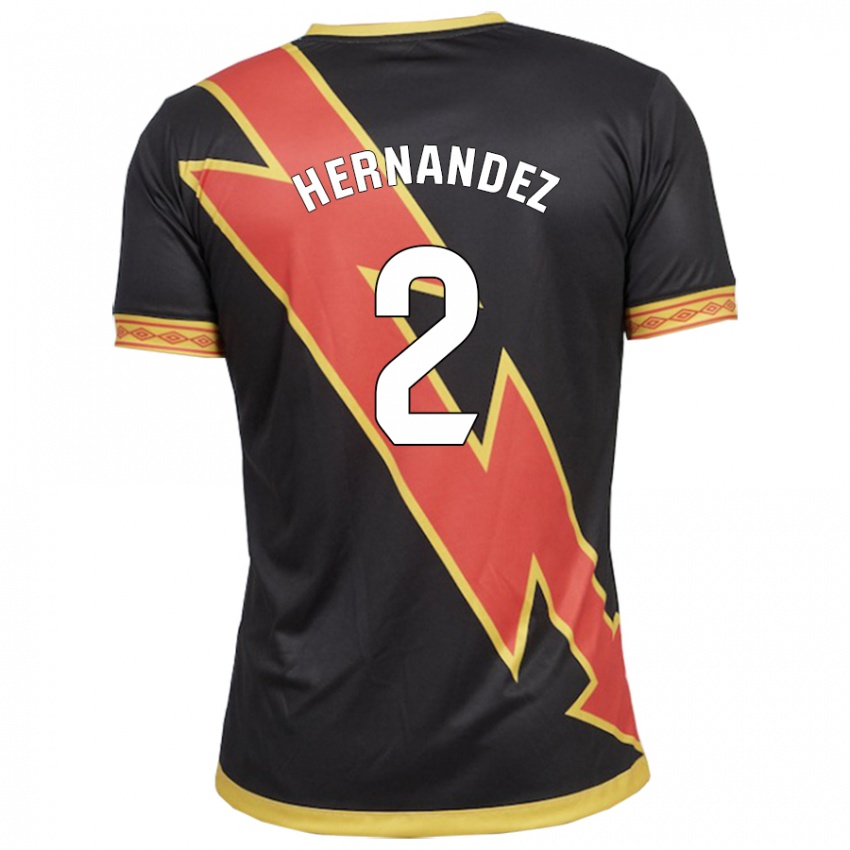 Hombre Camiseta Marco Hernández #2 Negro 2ª Equipación 2023/24 La Camisa Chile