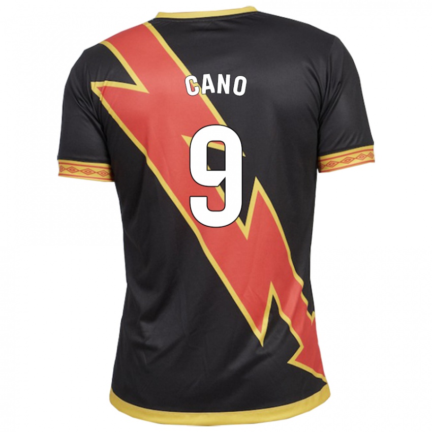 Hombre Camiseta Joselu Cano #9 Negro 2ª Equipación 2023/24 La Camisa Chile