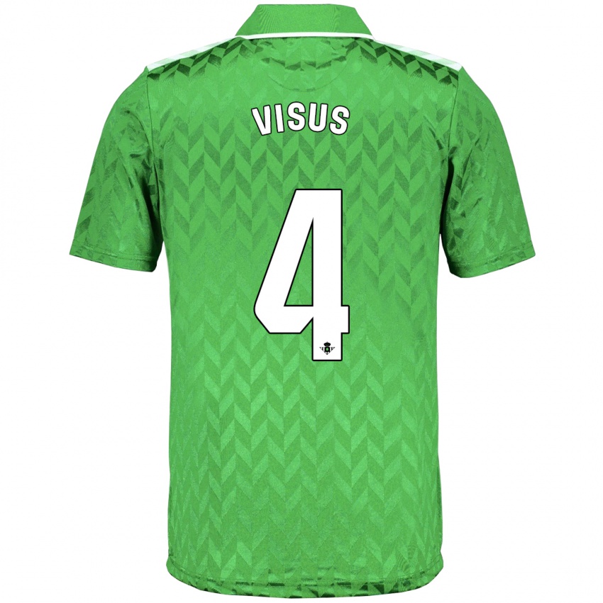 Hombre Camiseta Ricardo Visus #4 Verde 2ª Equipación 2023/24 La Camisa Chile