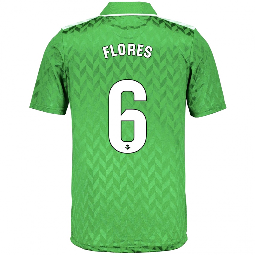 Hombre Camiseta Mateo Flores #6 Verde 2ª Equipación 2023/24 La Camisa Chile