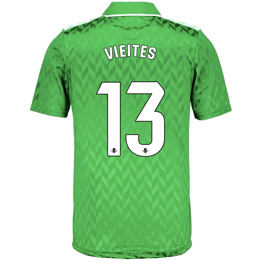 Hombre Camiseta Fran Vieites #13 Verde 2ª Equipación 2023/24 La Camisa Chile