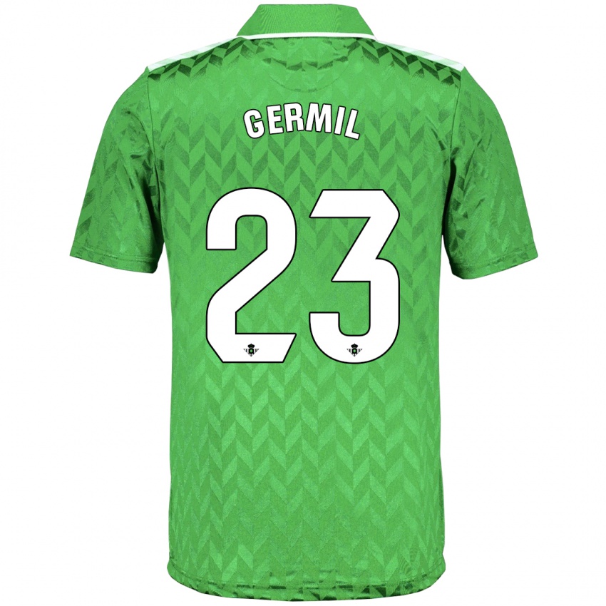 Hombre Camiseta Darío Germil #23 Verde 2ª Equipación 2023/24 La Camisa Chile