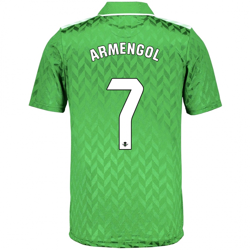 Hombre Camiseta Carla Armengol Joaniquet #7 Verde 2ª Equipación 2023/24 La Camisa Chile