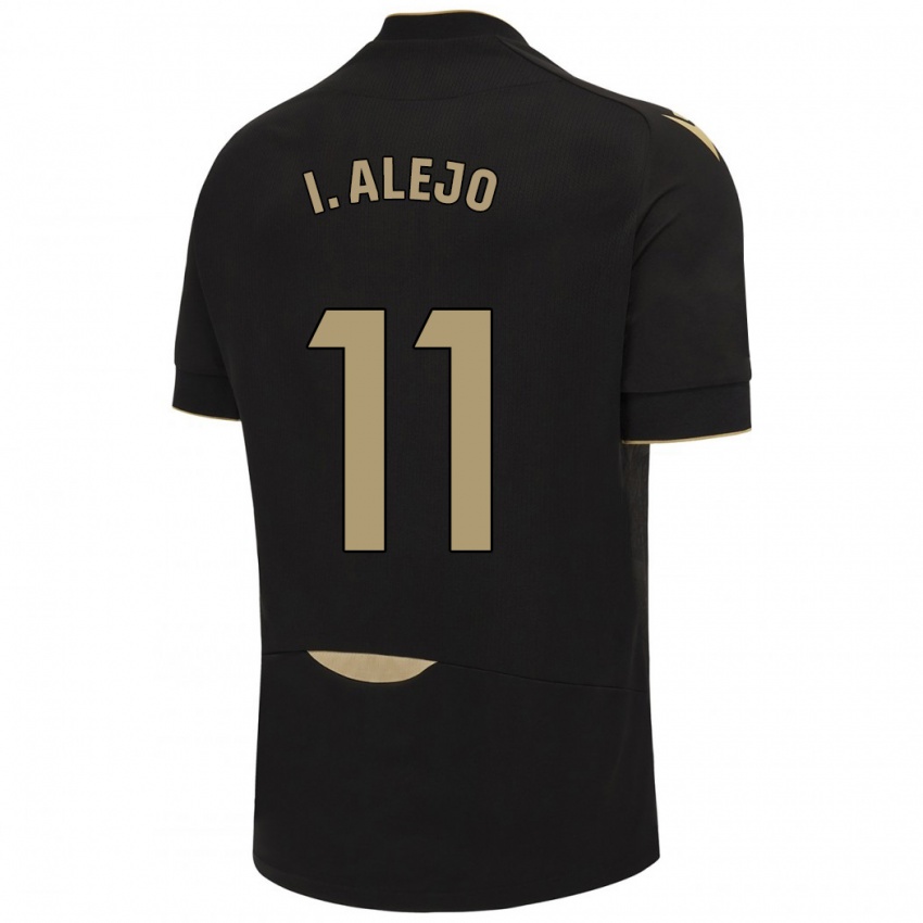 Hombre Camiseta Iván Alejo #11 Negro 2ª Equipación 2023/24 La Camisa Chile