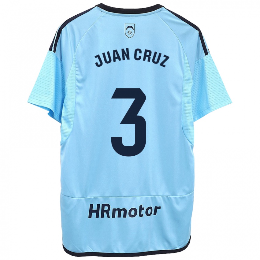 Hombre Camiseta Juan Cruz #3 Azul 2ª Equipación 2023/24 La Camisa Chile