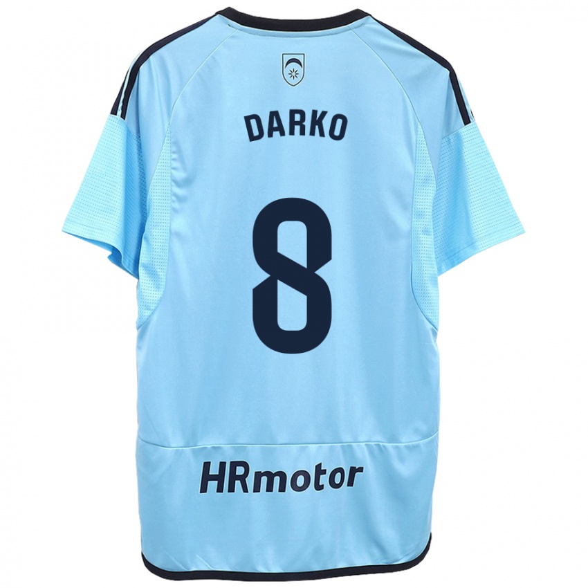 Hombre Camiseta Darko Brasanac #8 Azul 2ª Equipación 2023/24 La Camisa Chile