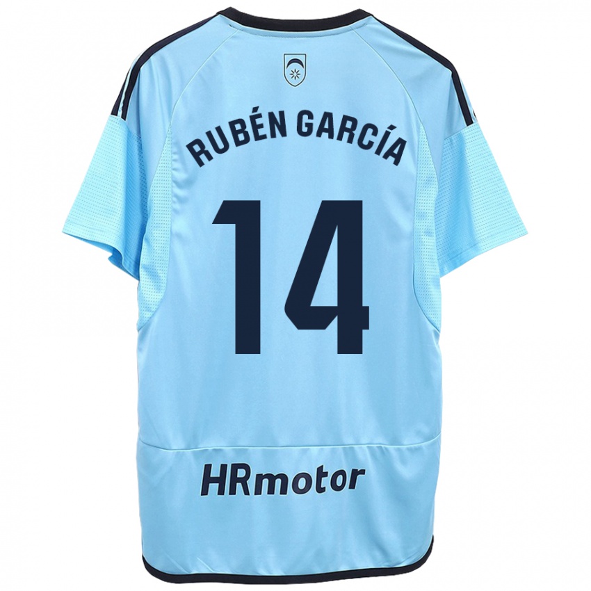 Hombre Camiseta Rubén García #14 Azul 2ª Equipación 2023/24 La Camisa Chile