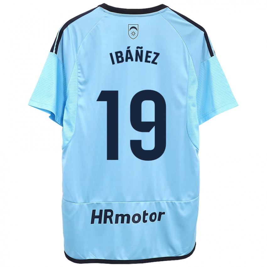 Hombre Camiseta Pablo Ibáñez #19 Azul 2ª Equipación 2023/24 La Camisa Chile