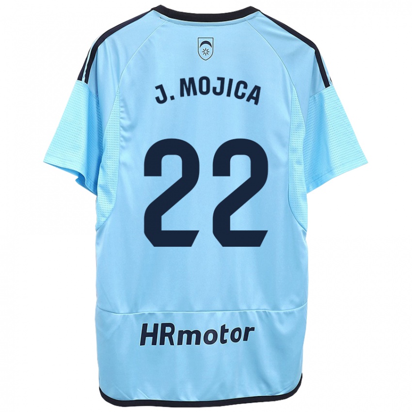 Hombre Camiseta Johan Mojica #22 Azul 2ª Equipación 2023/24 La Camisa Chile