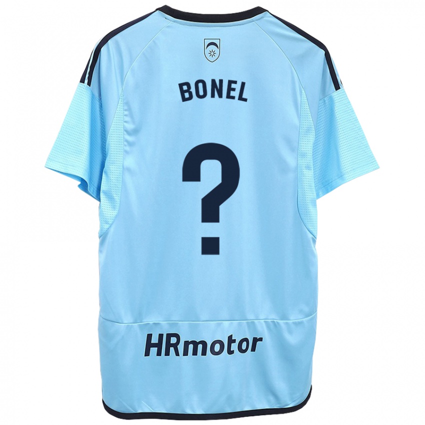 Hombre Camiseta Aimar Bonel #0 Azul 2ª Equipación 2023/24 La Camisa Chile