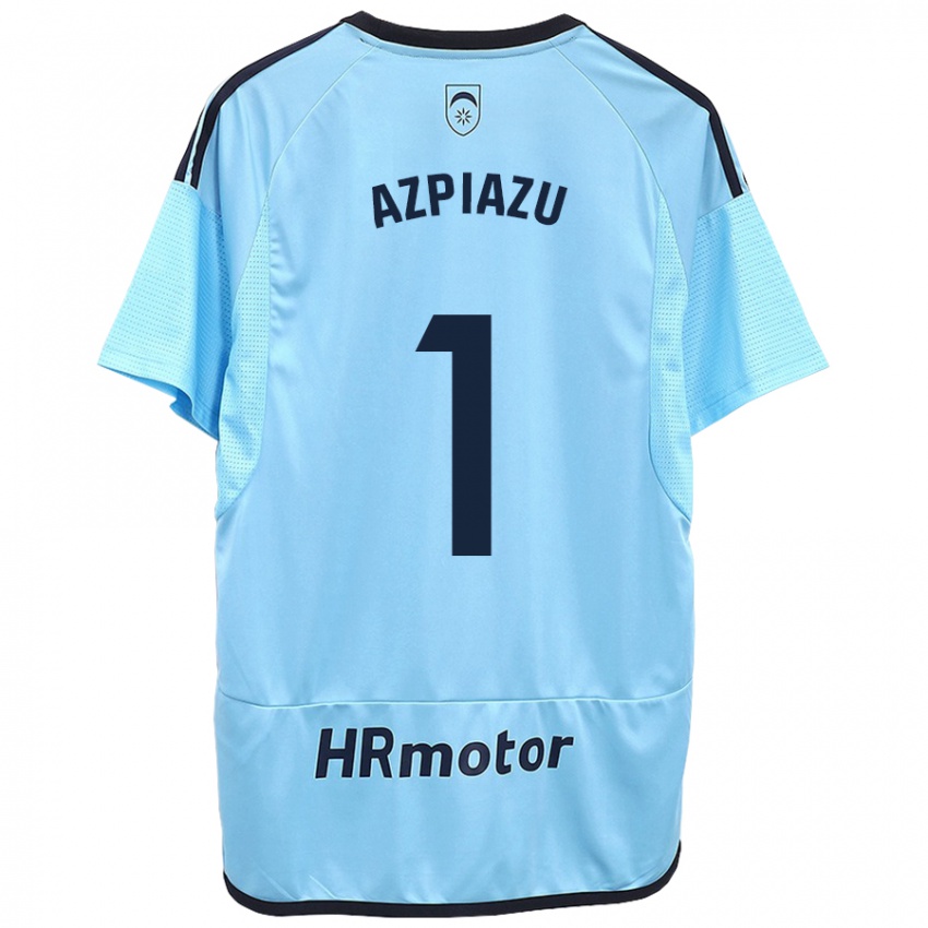 Hombre Camiseta Nahia Azpiazu Moreno #1 Azul 2ª Equipación 2023/24 La Camisa Chile