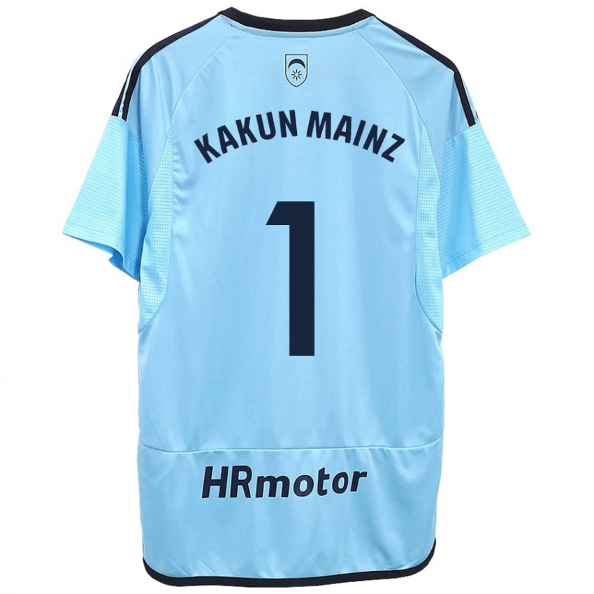 Hombre Camiseta Kakun Mainz #1 Azul 2ª Equipación 2023/24 La Camisa Chile