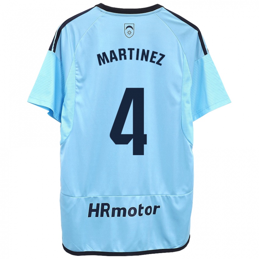 Hombre Camiseta Vera Martínez Viota #4 Azul 2ª Equipación 2023/24 La Camisa Chile