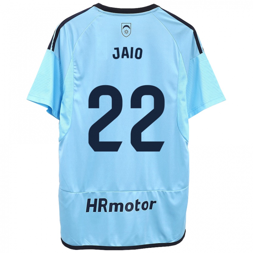 Hombre Camiseta Jaione Larraiotz Senosiain #22 Azul 2ª Equipación 2023/24 La Camisa Chile